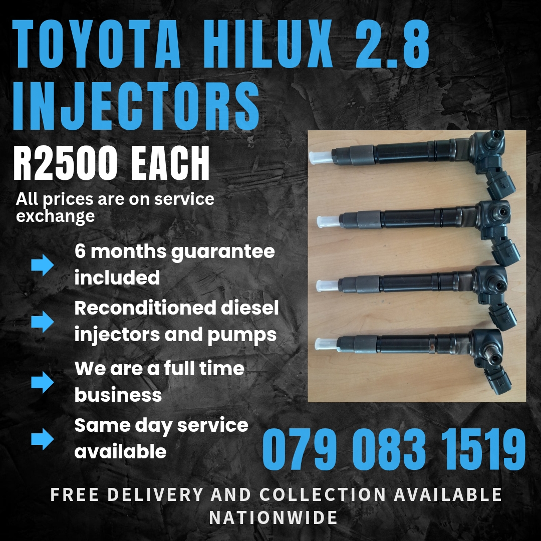 TOYOTA HILUX 2.8 INJECTORS FOR SALE WITH WARRANTY - Private Seller TOYOTA HILUX 2.8 INJECTORS FOR SALE WITH WARRANTY - Private Seller