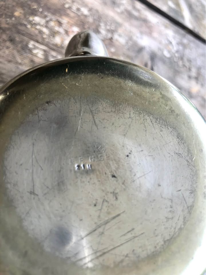 Retro Elegance: Unique Silver-Plated Teapot for Two from England