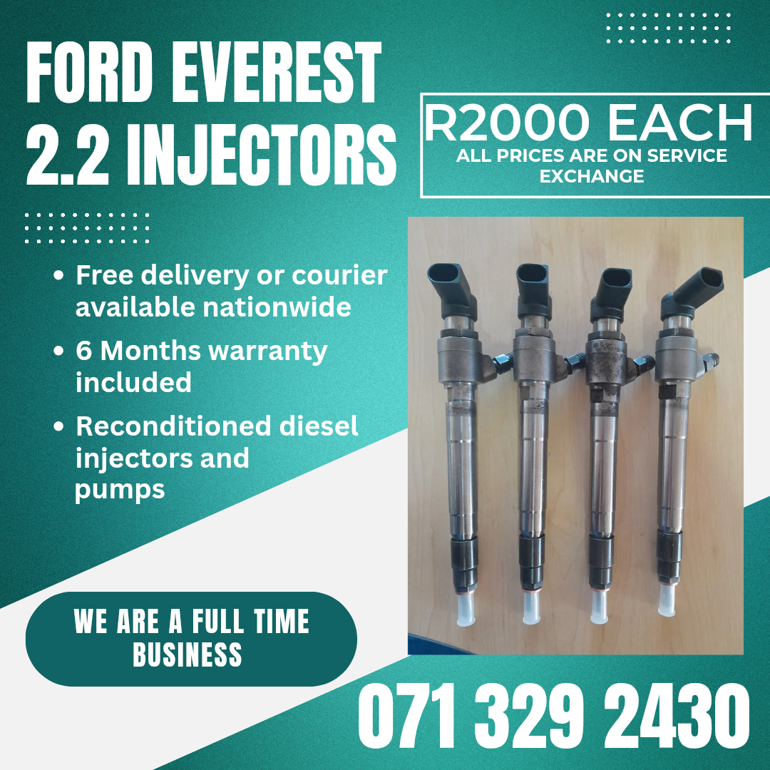 FORD EVEREST 2.2 INJECTORS FOR SALE WITH WARRANTY - Private Seller FORD EVEREST 2.2 INJECTORS FOR SALE WITH WARRANTY - Private Seller