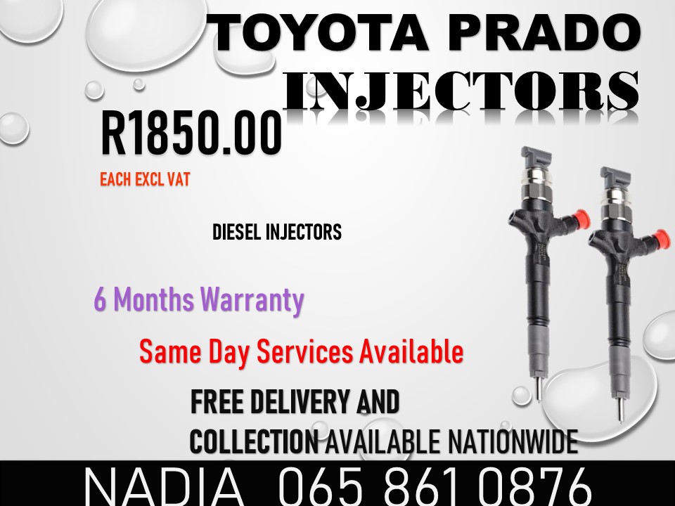 TOYOTA PRADO DIESEL INJECTORS FOR SALE - Private Seller TOYOTA PRADO DIESEL INJECTORS FOR SALE - Private Seller