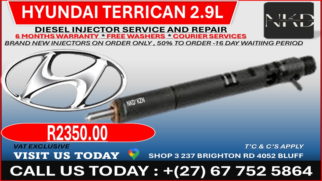 Hyundai Terrican 2.9L Diesel Injectors on Recondition - Private Seller Hyundai Terrican 2.9L Diesel Injectors on Recondition - Private Seller