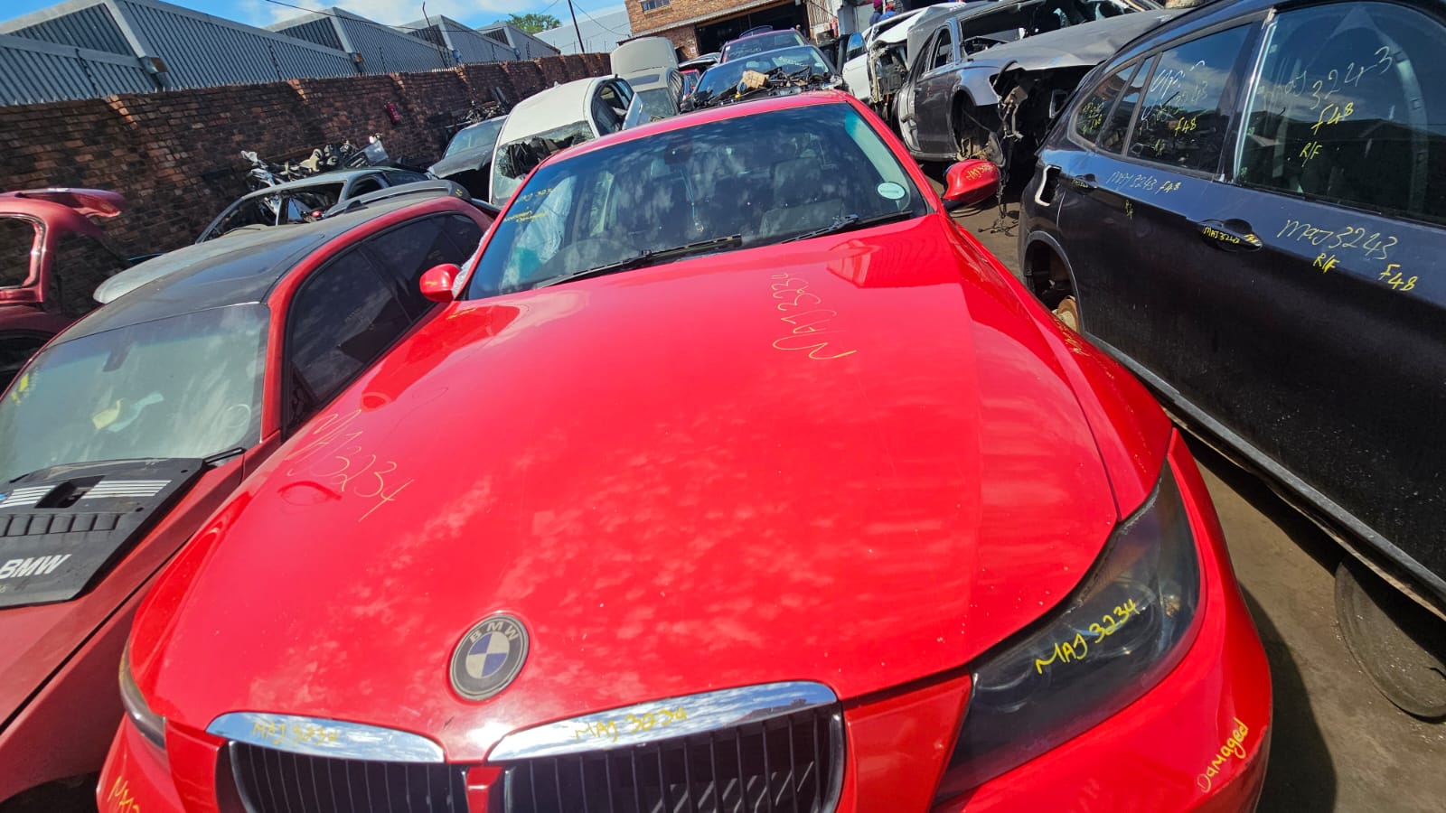 2006 Bmw E90 320D Used bonnet for Sale - Red in Color - Private Seller