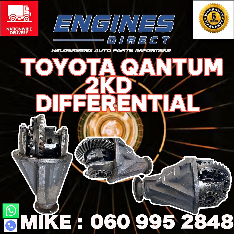 Import Low Mileage Toyota Qantum 2KD Differential (DIFF). - Private Seller Import Low Mileage Toyota Qantum 2KD Differential (DIFF). - Private Seller