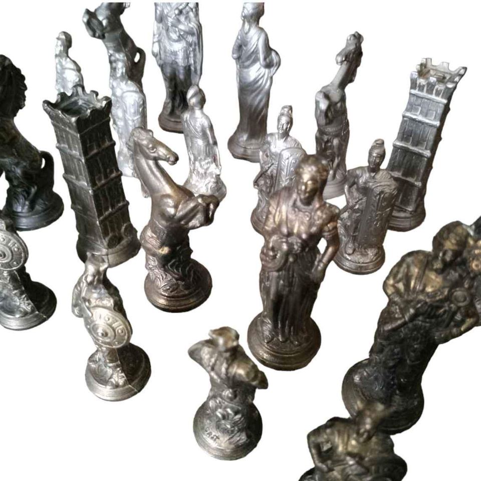 Vintage 1970s chess pieces