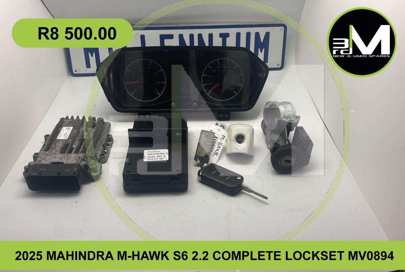 2025 MAHINDRA M-HAWK S6 2.2 COMPLETE LOCKSET MV0894 - Private Seller 2025 MAHINDRA M-HAWK S6 2.2 COMPLETE LOCKSET MV0894 - Private Seller