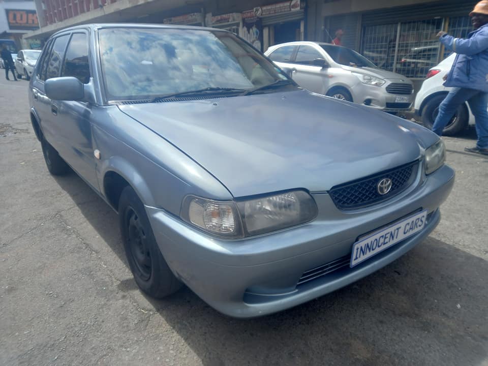 2003 TOYOTA TAZZ 1.3 PETROL, MANUAL TRANSMISSION, BLUE COLOR, MILEAGE 105000KM Spare key