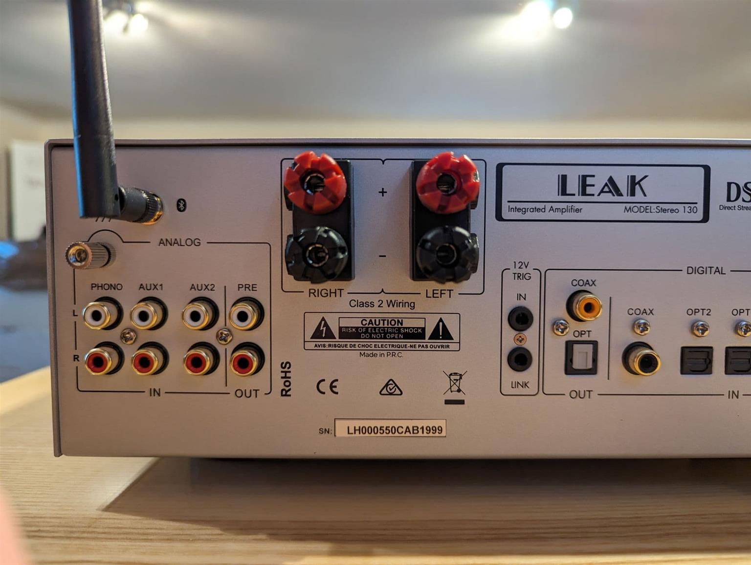 LEAK ST130 STEREO AMPLIFIER AND CDT TRANSPORT