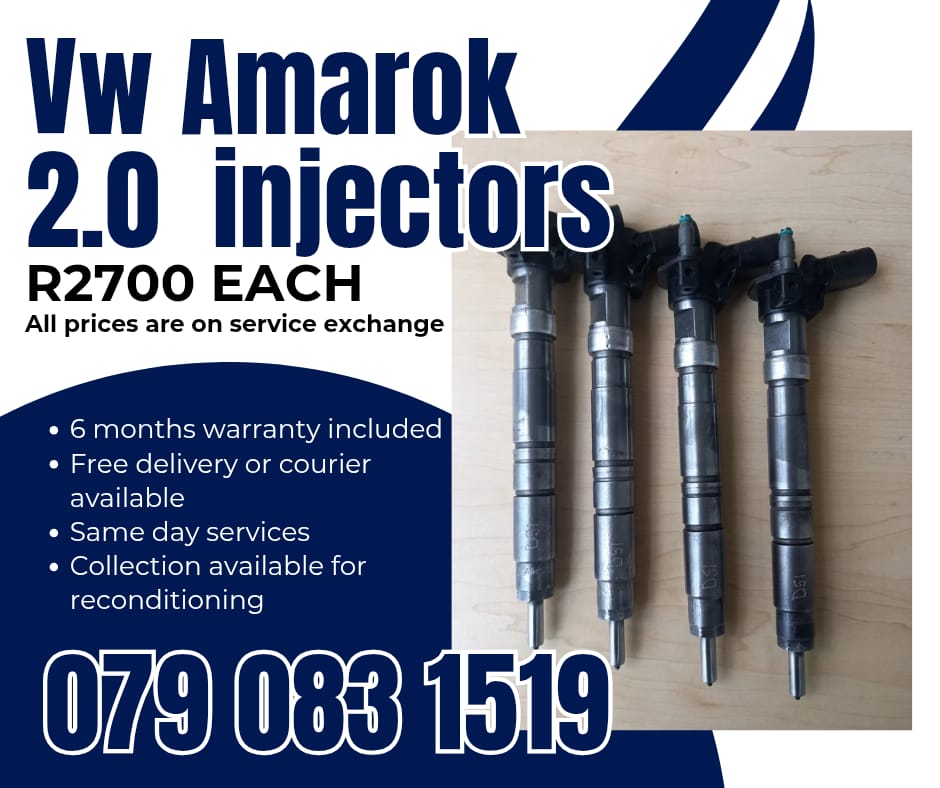 VW AMAROK 2.0 INJECTORS FOR SALE WITH WARRANTY INCLUDED - Private Seller VW AMAROK 2.0 INJECTORS FOR SALE WITH WARRANTY INCLUDED - Private Seller