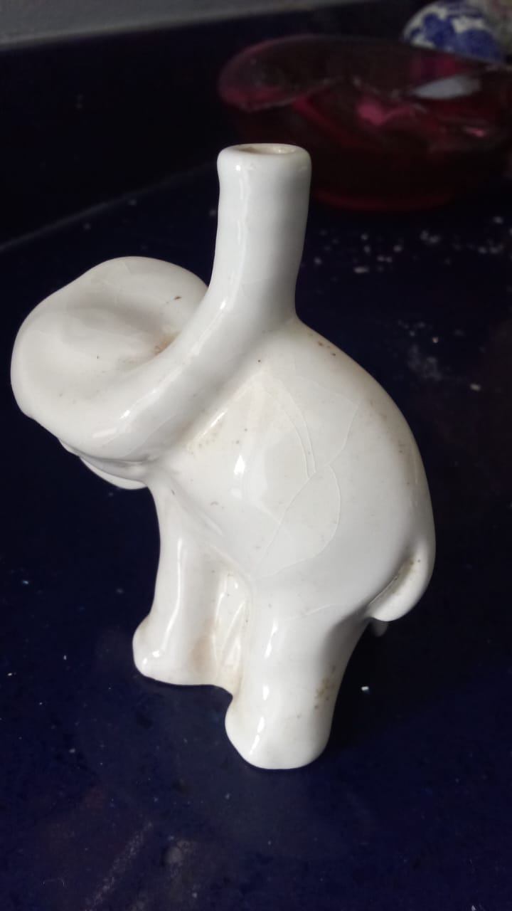 Antique elephant pie funnel