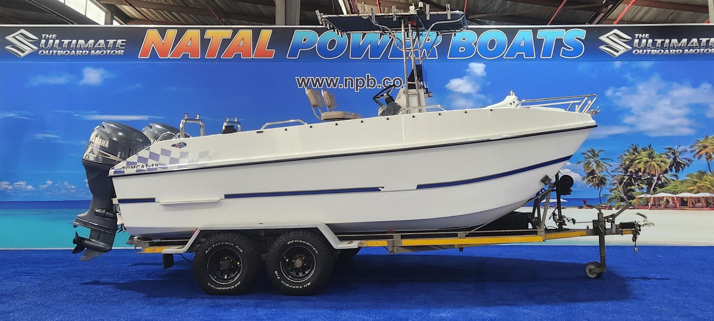 TOMCAT 19 FT CC 2008 MODEL ON TRAILER 2 115 HP YAMAHA 4 STROKES TOMCAT 19 FT CC 2008 MODEL ON TRAILER 2 115 HP YAMAHA 4 STROKES