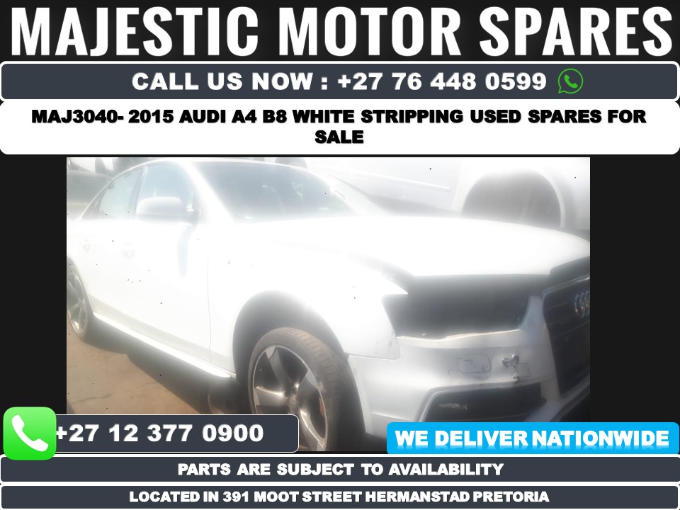 2015 Audi A4 B8 stripping spares used for sale - white in colour - Private Seller 2015 Audi A4 B8 stripping spares used for sale - white in colour - Private Seller