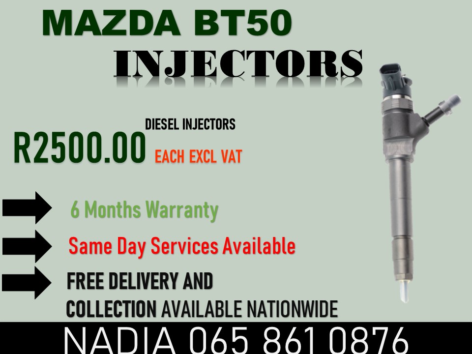 MAZDA BT50 NEW DIESEL INJECTORS FOR SALE OR TO RECON NATIONWIDE - Private Seller MAZDA BT50 NEW DIESEL INJECTORS FOR SALE OR TO RECON NATIONWIDE - Private Seller