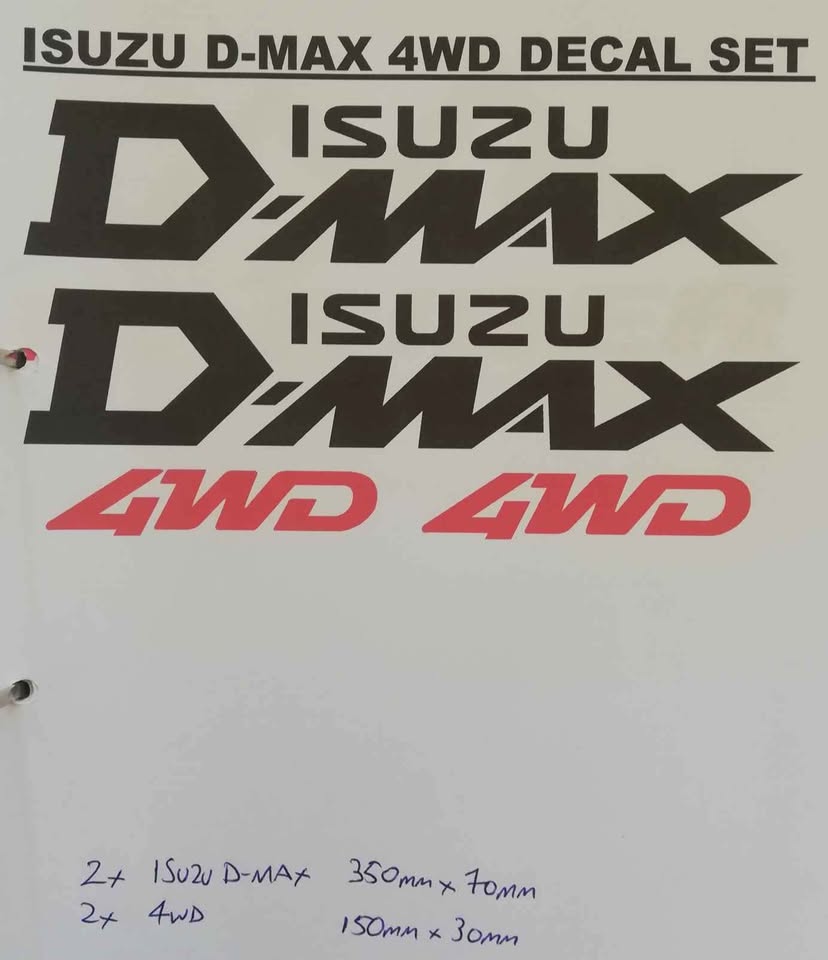 Isuzu D-Max badges emblems decals stickers - Private Seller