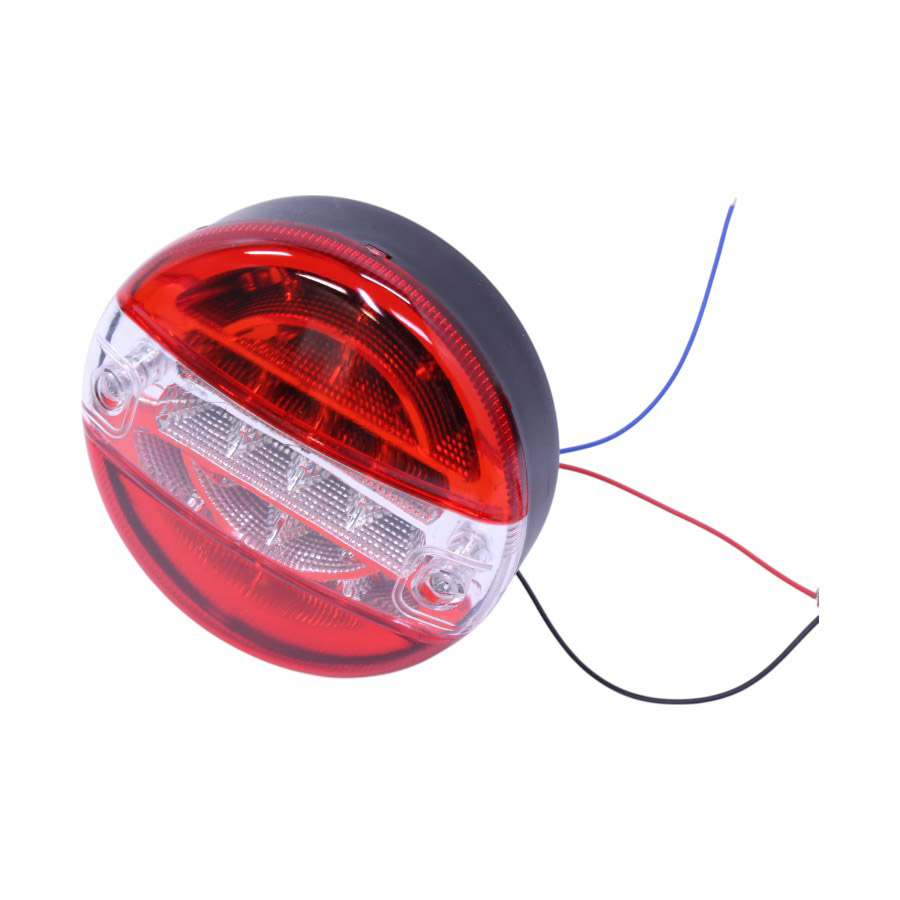 Universal Round Trailer & Truck Tail Light – 20 SMD Red & White – 15cm Diameter