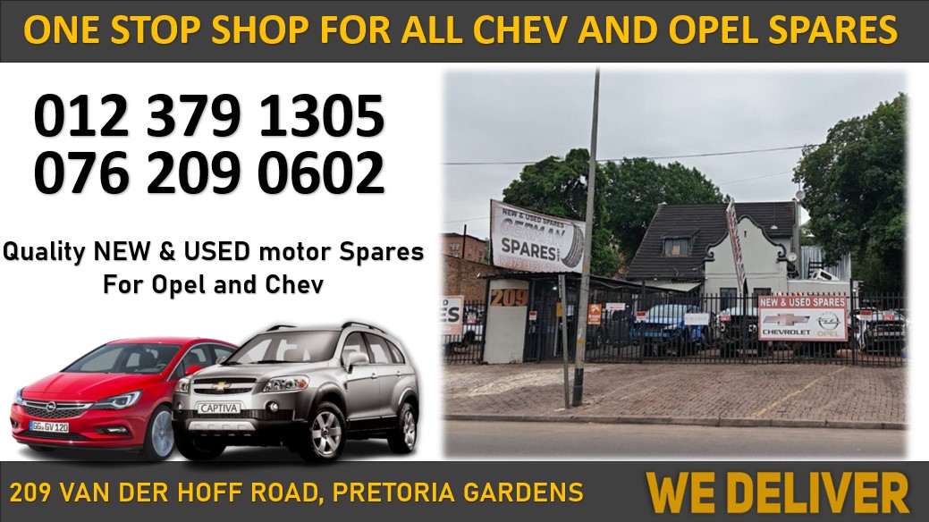 ONE STOP SHOP FOR ALL CHEV AND OPEL SPARES. - Private Seller ONE STOP SHOP FOR ALL CHEV AND OPEL SPARES. - Private Seller