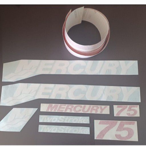 Mercury 75 Outboard motor stickers decals Mercury 75 Outboard motor stickers decals