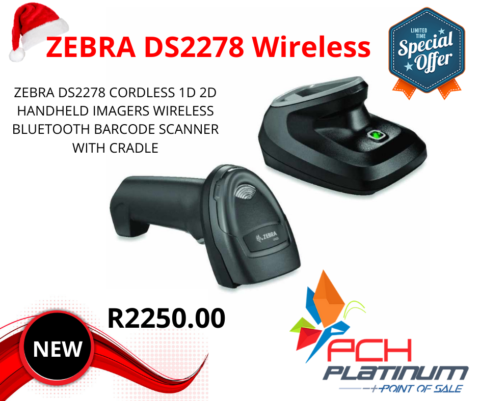 ZEBRA DS2278 CORDLESS Handheld Scanner