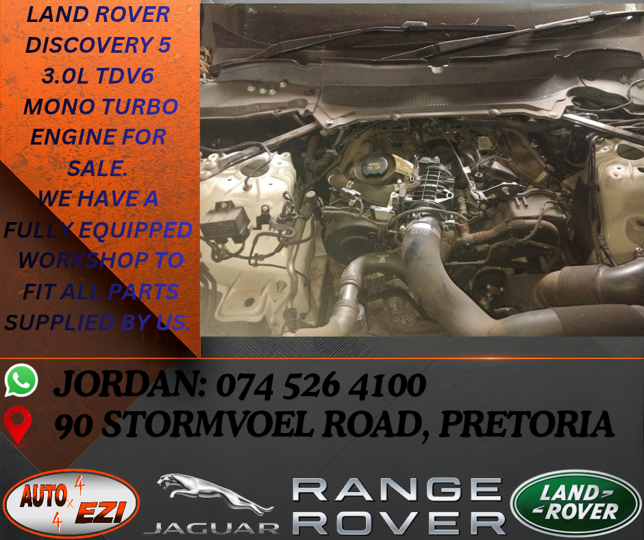 LAND ROVER DISCOVERY 5 3.0L TDV6 MONO TURBO ENGINE - Private Seller
