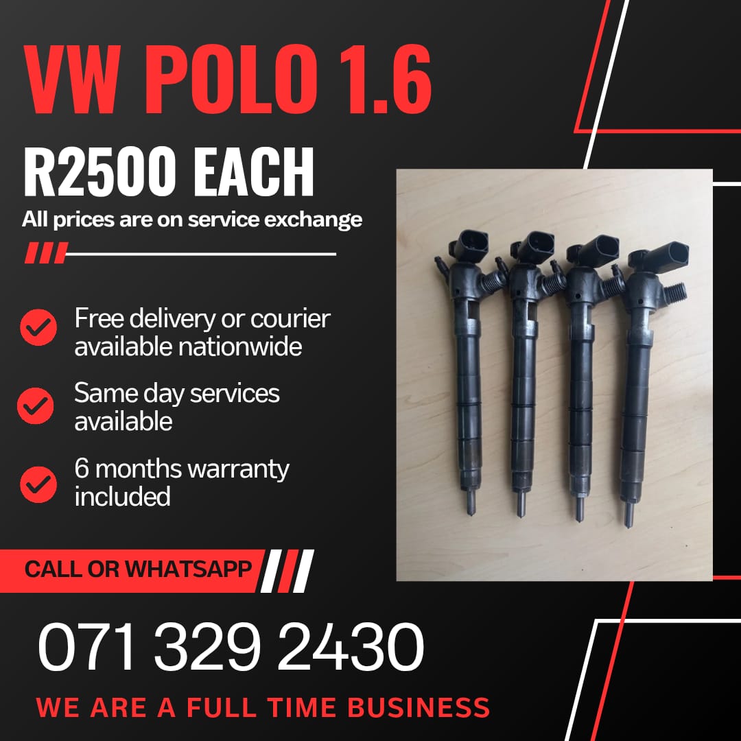 VW POLO 1.6 INJECTORS FOR SALE WITH WARRANTY - Private Seller VW POLO 1.6 INJECTORS FOR SALE WITH WARRANTY - Private Seller