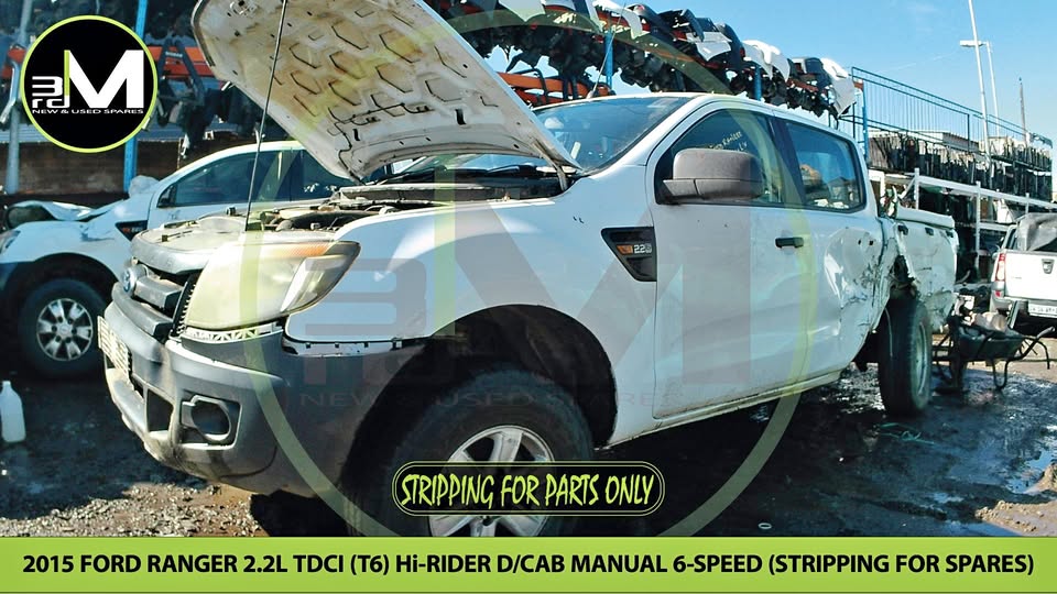 2015 FORD RANGER 2.2L TDCi T6 Hi-RIDER DOUBLE CAB 4X2 MANUAL 6 SPEED  (STRIPPING FOR PARTS)