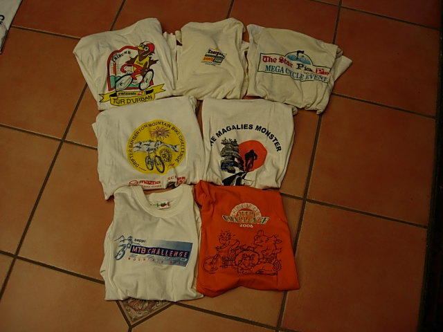 Cycling Memorabilia - T Shirts from the 90's
