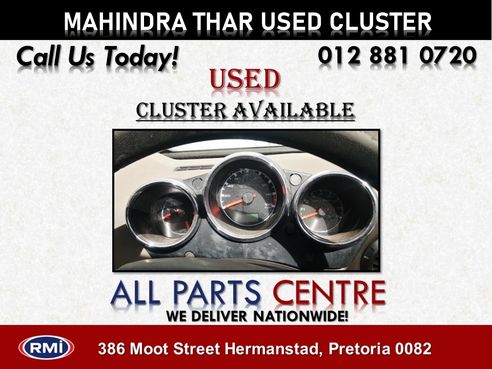 Mahindra Thar 4×4 2.5 CRDE Used Diesel Cluster for Sale Mahindra Thar 4×4 2.5 CRDE Used Diesel Cluster for Sale