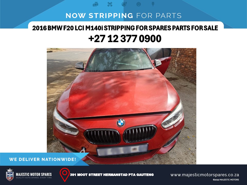 Red 2016 BMW F20 M140I Stripping for Spares