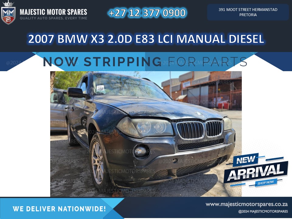 2007 BMW X3 2.0D M47N2 LCI (Manual) Stripping for Spares - Private Seller 2007 BMW X3 2.0D M47N2 LCI (Manual) Stripping for Spares - Private Seller