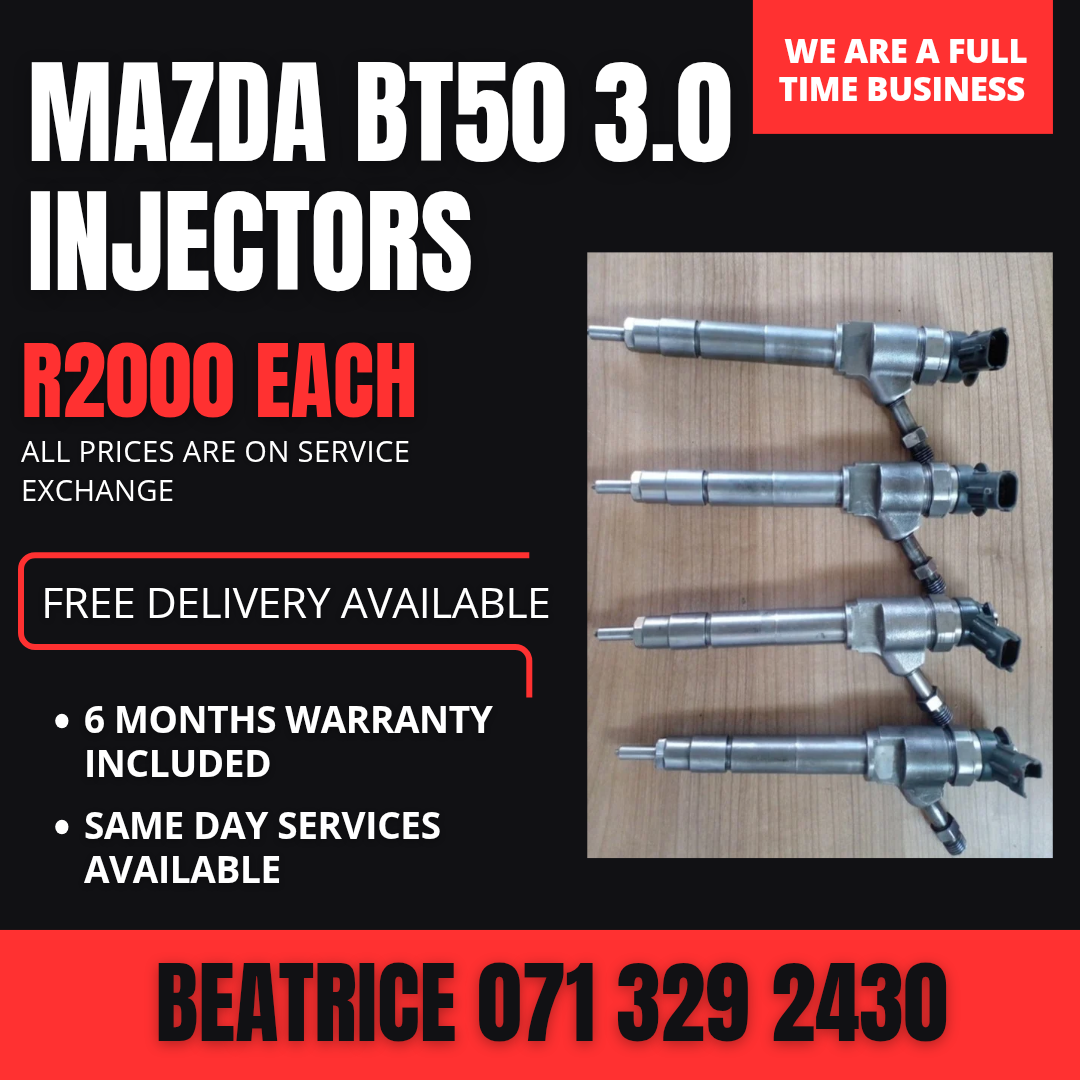 MAZDA BT50 3.0 DIESEL INJECTORS FOR SALE WITH WARRANTY - Private Seller MAZDA BT50 3.0 DIESEL INJECTORS FOR SALE WITH WARRANTY - Private Seller