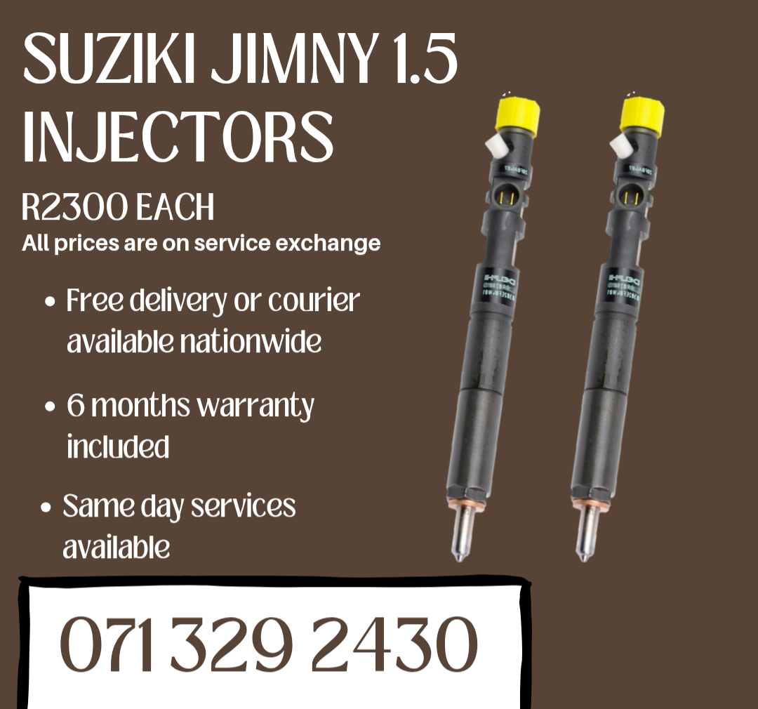 SUZIKI JIMNY 1.5 INJECTORS FOR SALE WITH WARRANTY ON - Private Seller SUZIKI JIMNY 1.5 INJECTORS FOR SALE WITH WARRANTY ON - Private Seller