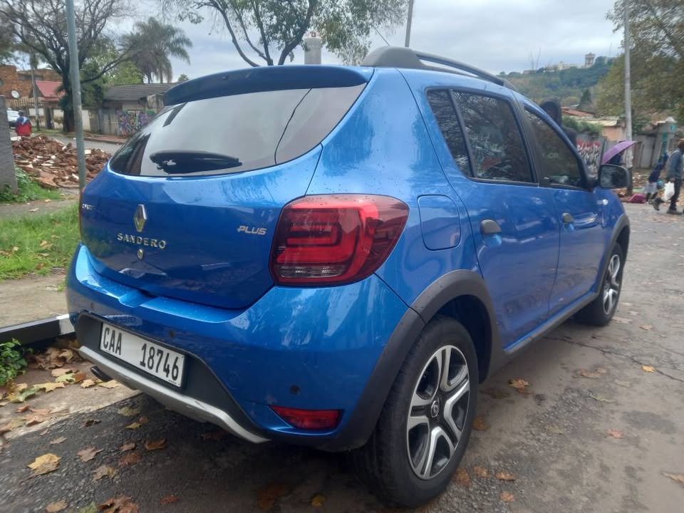 2019 Renault Sandero Plus T900 Petrol, Manual, Blue, 61000km Service book, Spare key