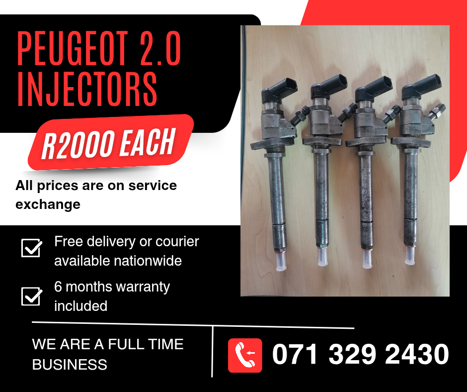 PEUGEOT 2.0 INJECTORS FOR SALE WITH WARRANTY INCLUDED - Private Seller PEUGEOT 2.0 INJECTORS FOR SALE WITH WARRANTY INCLUDED - Private Seller