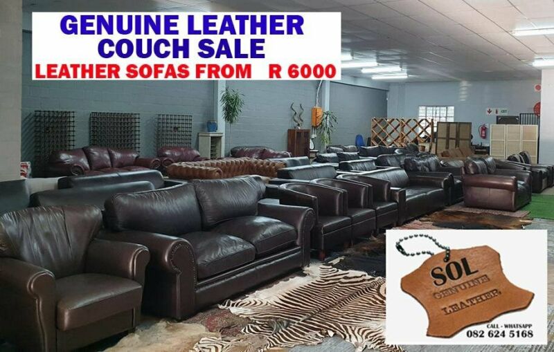Preloved Genuine Leather Couches Two And Three Seater Lounge Suites Contact Sol 082 624 5168 Junk Mail