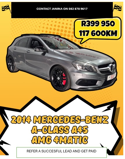 2014 MERC BENZ A45 AMG 4MATIC NAVIGATION SUNROOF WINDOW TINT LEATHER MAGS