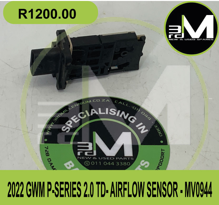 AIRFLOW SENSOR - 2022 GWM P-SERIES 2.0TD - Private Seller AIRFLOW SENSOR - 2022 GWM P-SERIES 2.0TD - Private Seller