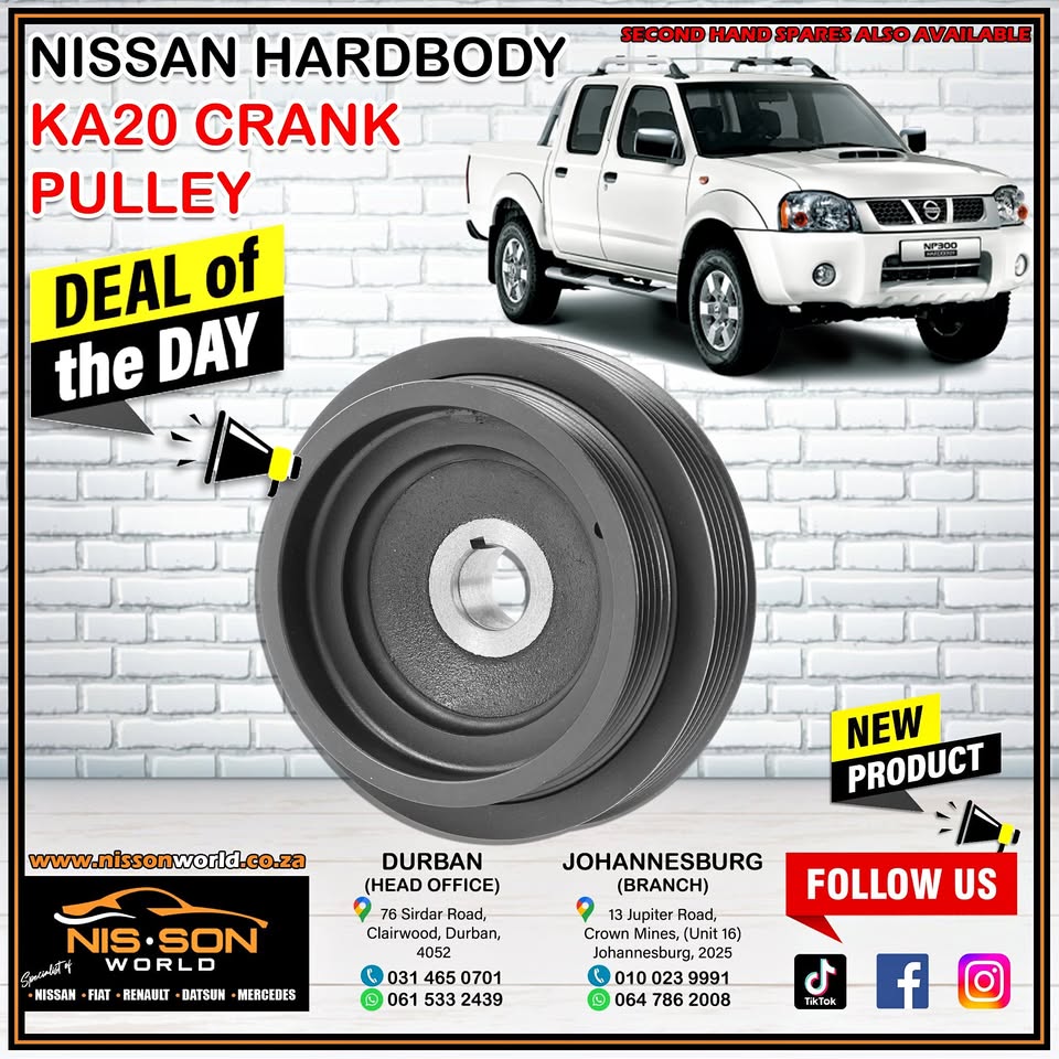 NISSAN HARDBODY KA20 CRANK PULLEY - Private Seller