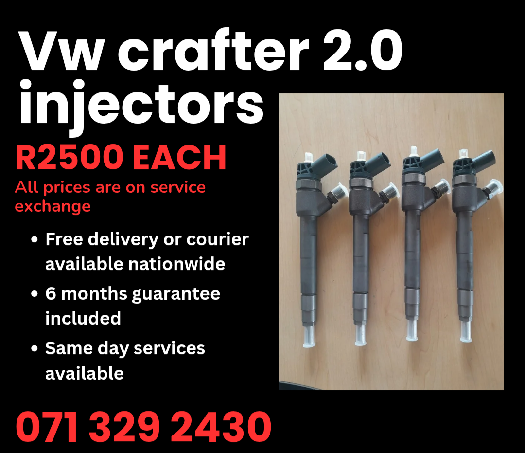 VW CRAFTER 2.0 DIESEL INJECTORS FOR SALE WITH WARRANTY - Private Seller