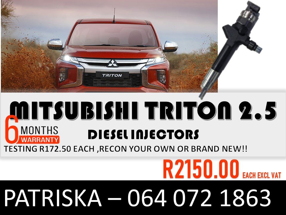 INJECTORS FOR MITSUBISHI TRITON 2.5 FOR SALE - Private Seller INJECTORS FOR MITSUBISHI TRITON 2.5 FOR SALE - Private Seller