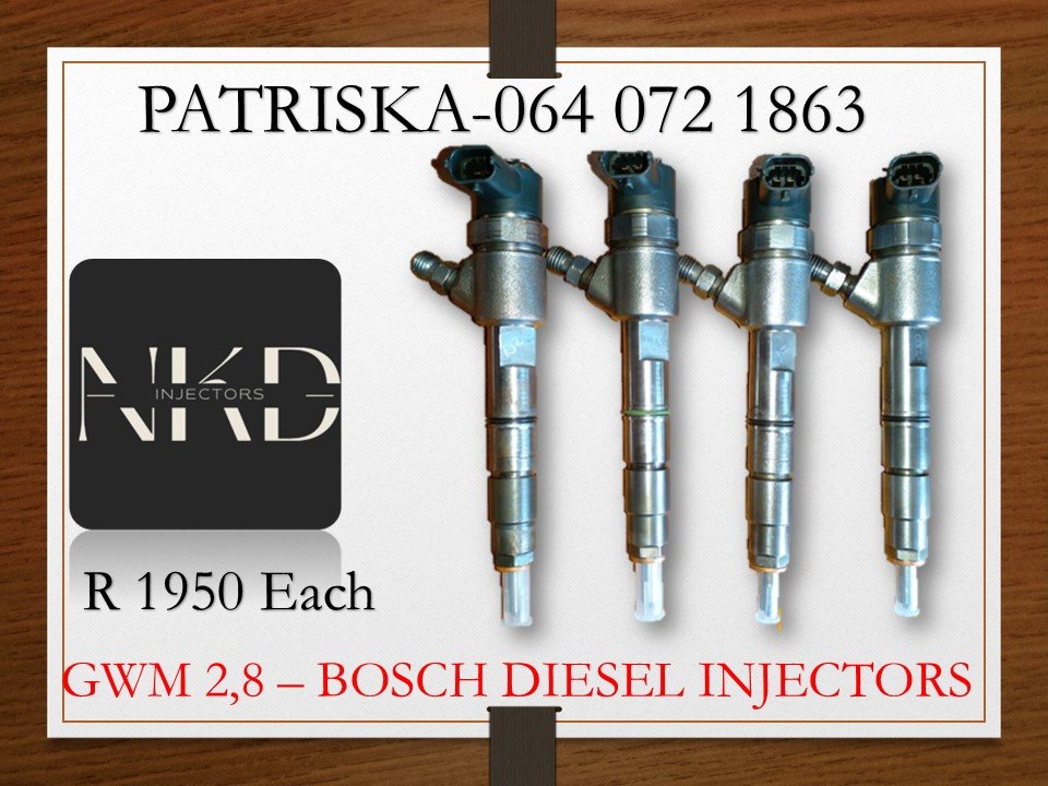 GWM 2,8 DIESEL INJECTORS FOR SALE - Private Seller GWM 2,8 DIESEL INJECTORS FOR SALE - Private Seller