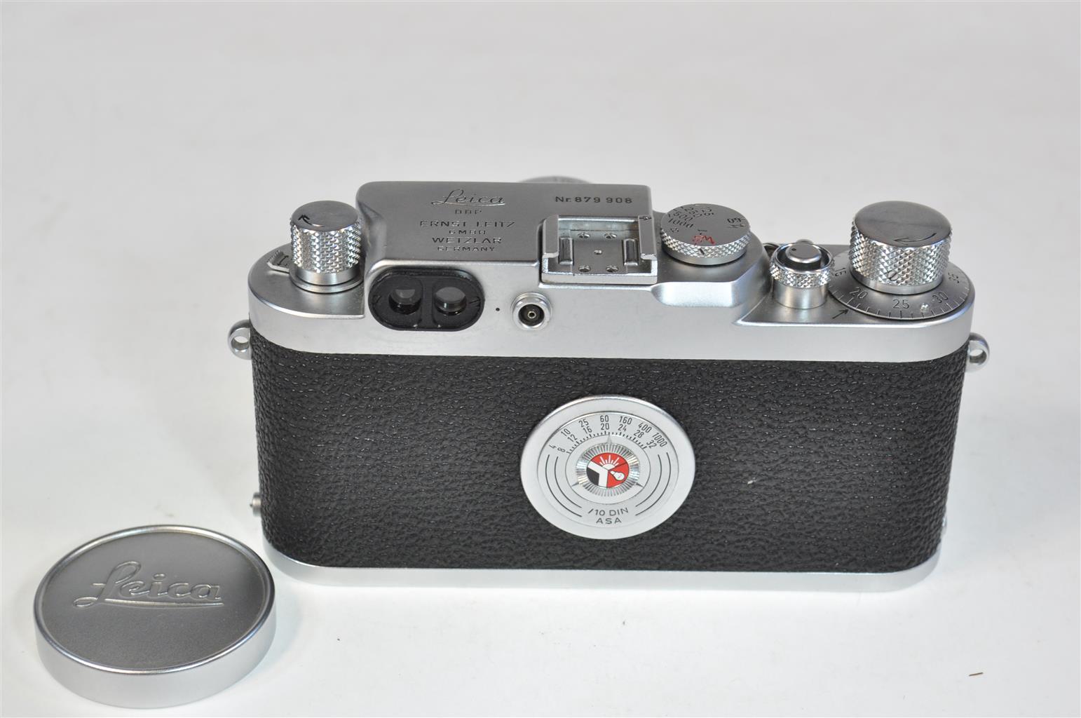Leica IIIG rangefinder film camera, 50mm Summicron lens