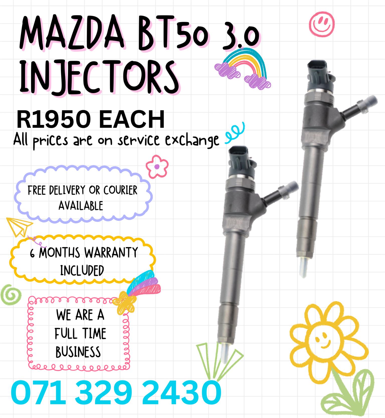 MAZDA BT50 3.0 INJECTORS FOR SALE WITH WARRANTY - Private Seller MAZDA BT50 3.0 INJECTORS FOR SALE WITH WARRANTY - Private Seller