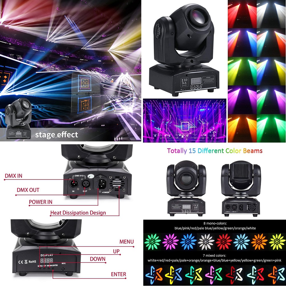 Professional Disco Moving Head GOBO Light DMX512 Stage DJ Party Light. Brand NEW