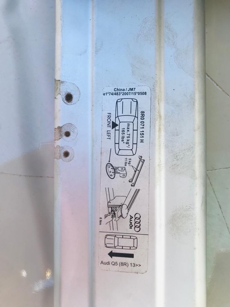 Audi Q5 roof rails - Private Seller