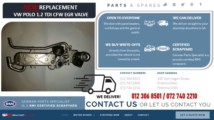 NEW Replacement EGR Valve For VW Polo 1.2 TDI CFW For sale - Private Seller