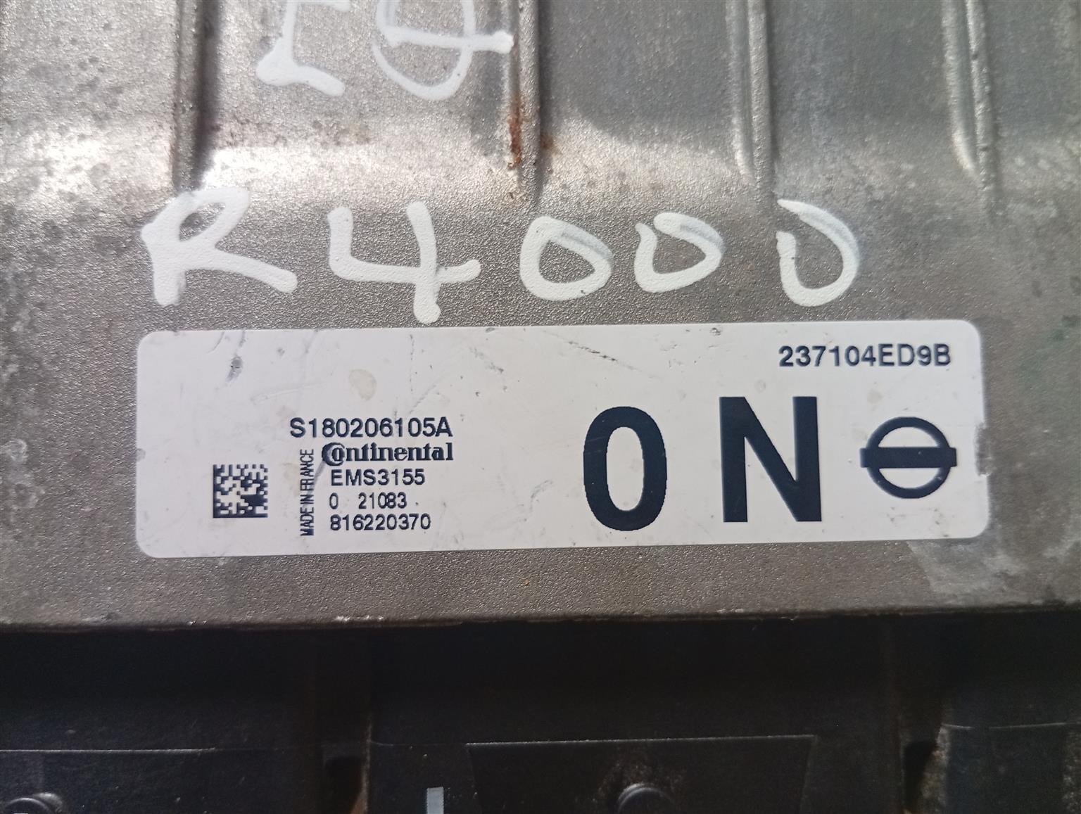 ECUfile Nissan Qashqai ECU computer box  237104ED9B S180206105A EMS3155 - Private Seller