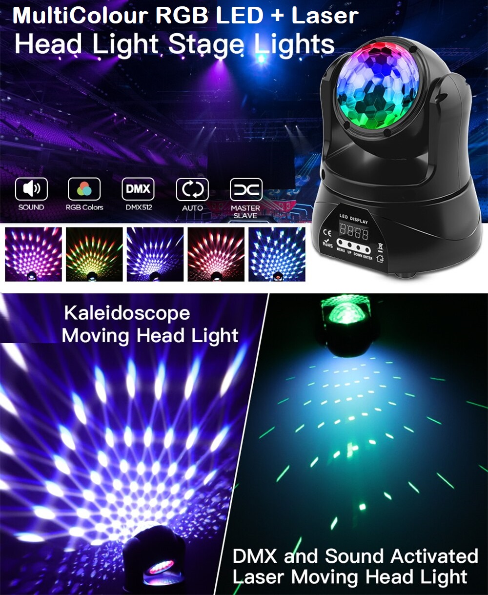 Professional Disco Moving Head Light DMX512 Stage, DJ Party Light. NEW PRODUCTS.