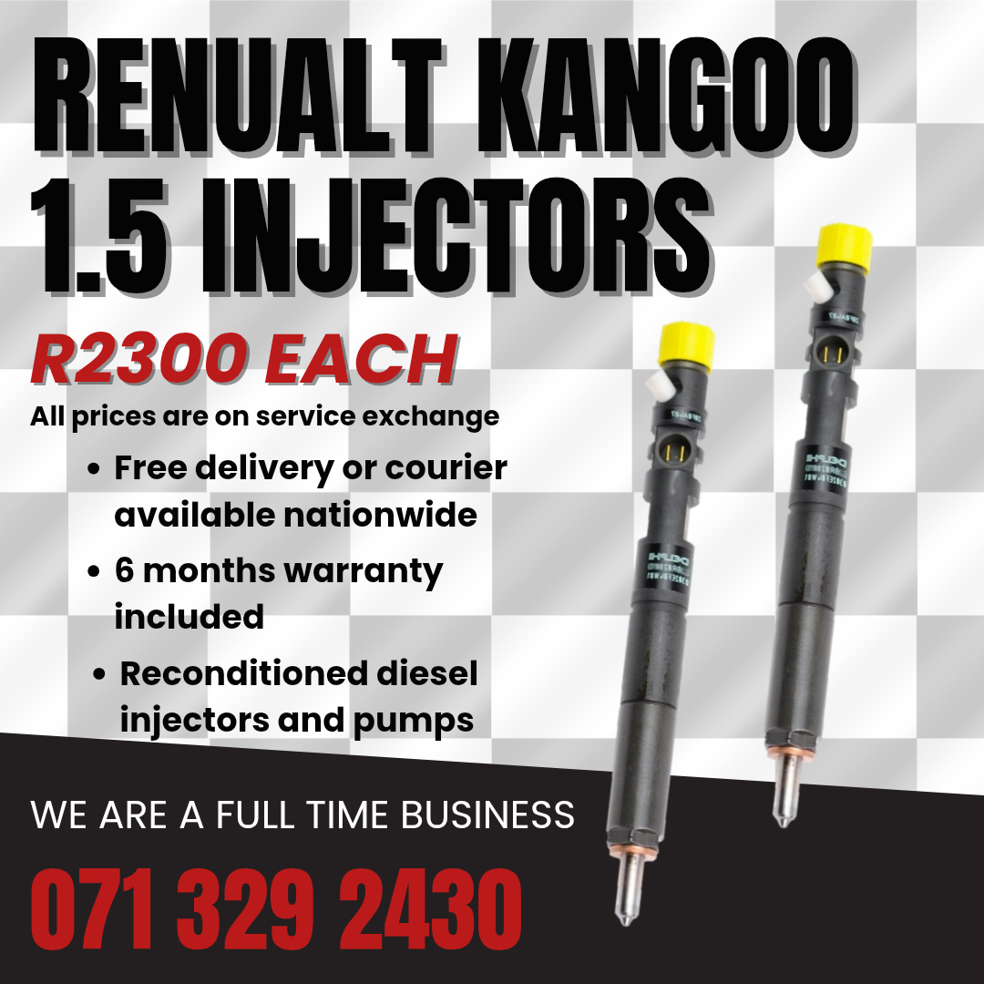 RENUALT KANGOO 1.5 INJECTORS FOR SALE WITH WARRANTY - Private Seller RENUALT KANGOO 1.5 INJECTORS FOR SALE WITH WARRANTY - Private Seller