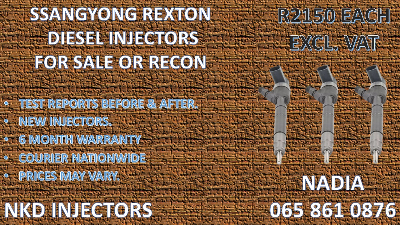 DIESEL INJECTORS FOR SALE FOR SSANGYONG REXTON - Private Seller DIESEL INJECTORS FOR SALE FOR SSANGYONG REXTON - Private Seller