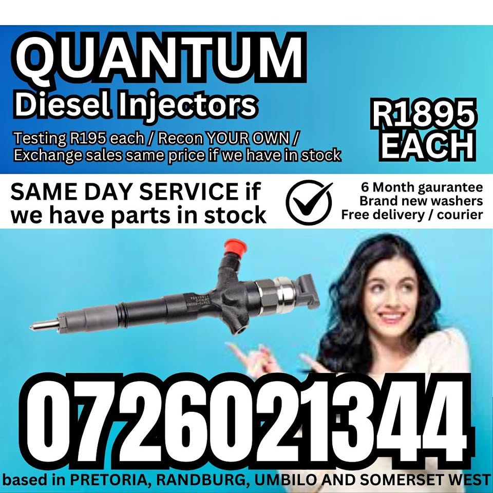 Toyota Quantum diesel injectors