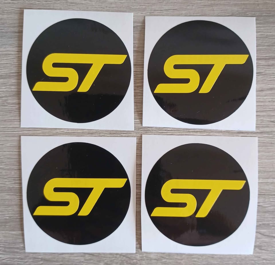 Ford ST wheel centre cap overlay stickers - Private Seller Ford ST wheel centre cap overlay stickers - Private Seller